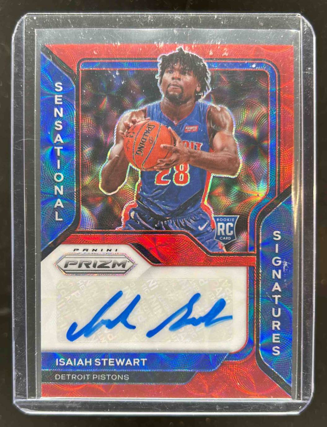 Card image for 2020-21 PRIZM ISAIAH STEWART #SS-IST SENSATIONAL SIGNATURES PRIZMS CHOICE AUTO RC