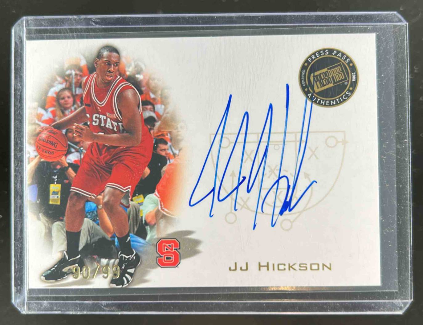 Card image for 2008 PRESS PASS J.J. HICKSON SIGNINGS GOLD /99 #PPS-JH RC AUTO ROOKIE