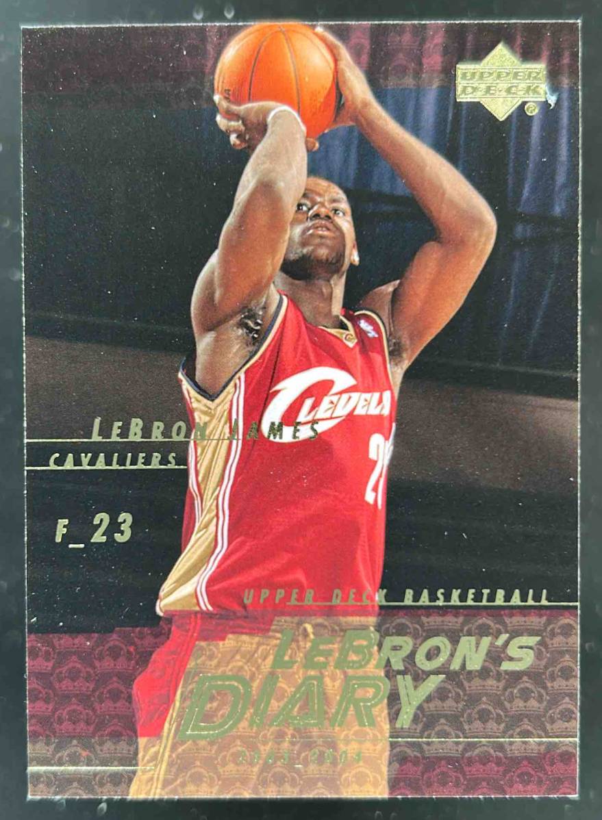 Card image for 2003-04 UPPER DECK LEBRON JAMES LEBRON'S DIARY #LJ12 RC CLEVELAND CAVALIERS