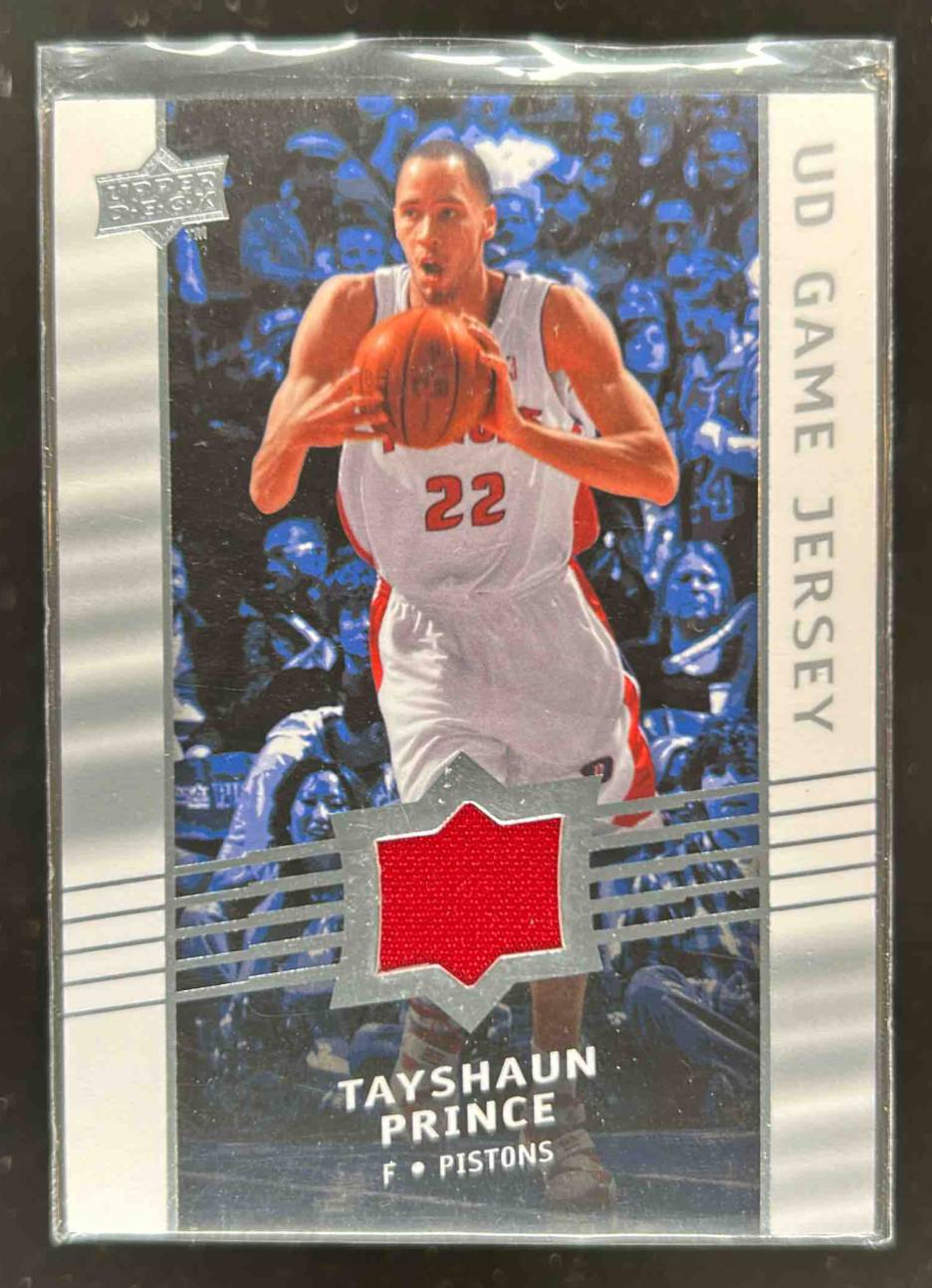 Card image for 2008-09 UPPER DECK TAYSHAUN PRINCE UD GAME JERSEYS #GA-TP DETROIT PISTONS