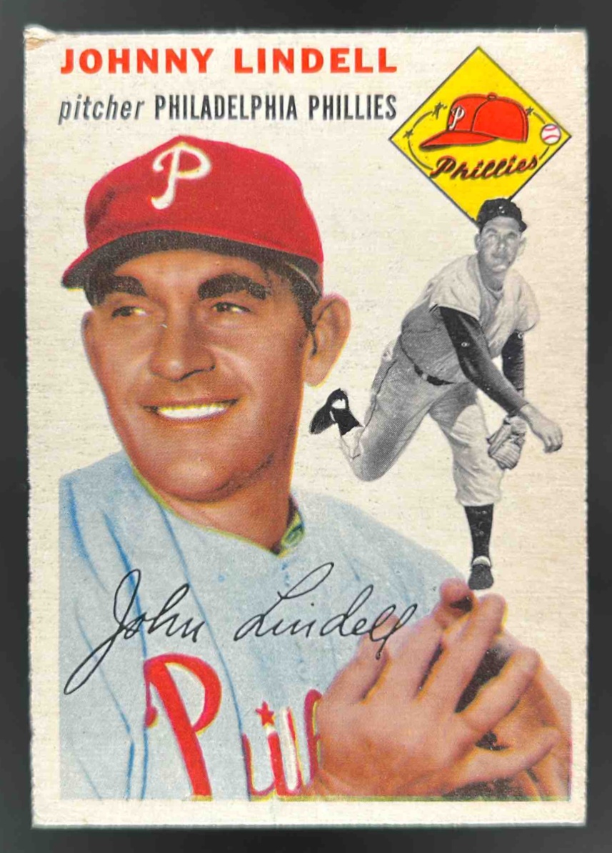 Card image for 1954 TOPPS BASEBALL JOHNNY LINDELL #51 PHILADELPHIA PHILLIES
