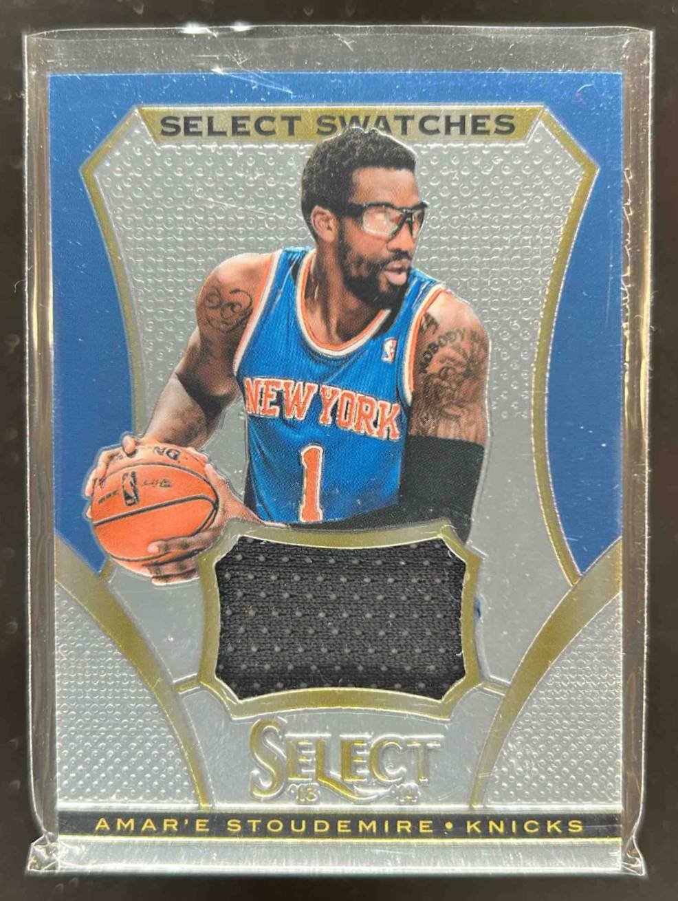 Card image for 2013-14 PANINI SELECT AMAR E STOUDEMIRE SWATCHES #3 NEW YORK KNICKS