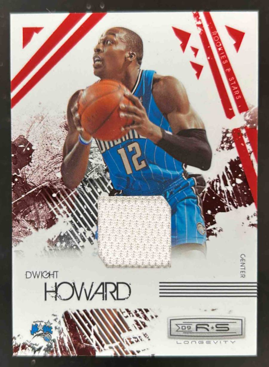 Card image for 2009-10 Panini Rookies & Stars Longevity Dwight Howard Materials Ruby /250 #69 MEM