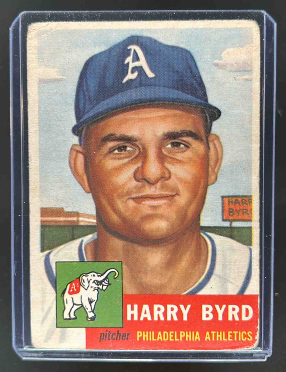 Card image for 1953 TOPPS BASEBALL HARRY BYRD #131B RC