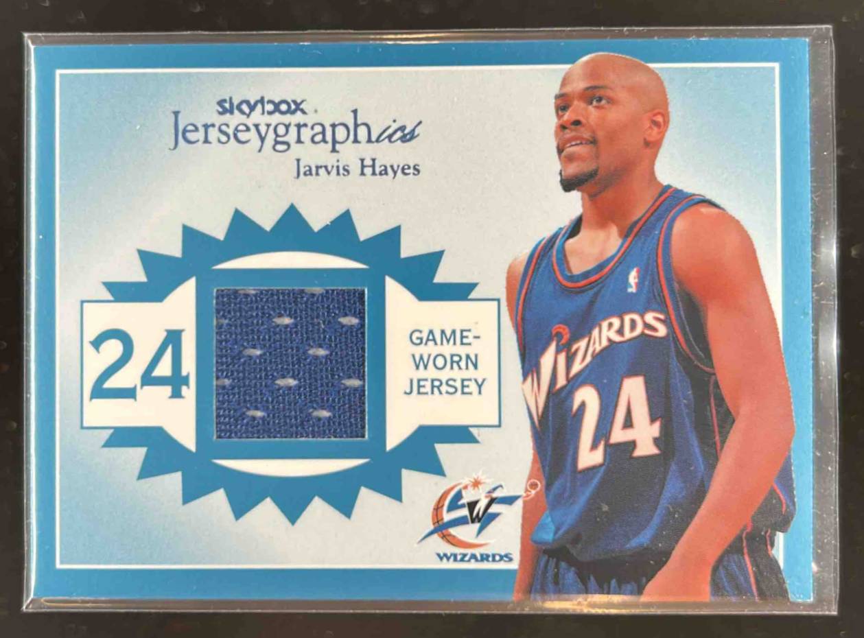 Card image for 2003-04 Skybox Autographics Jarvis Hayes Jerseygraphics /350 #J-JH RC Rookie