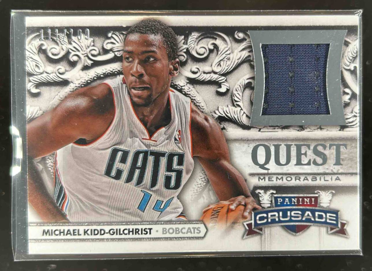 Card image for 2013-14 PANINI CRUSADE MICHAEL KIDD-GILCHRIST QUEST MEMORABILIA /199 #64