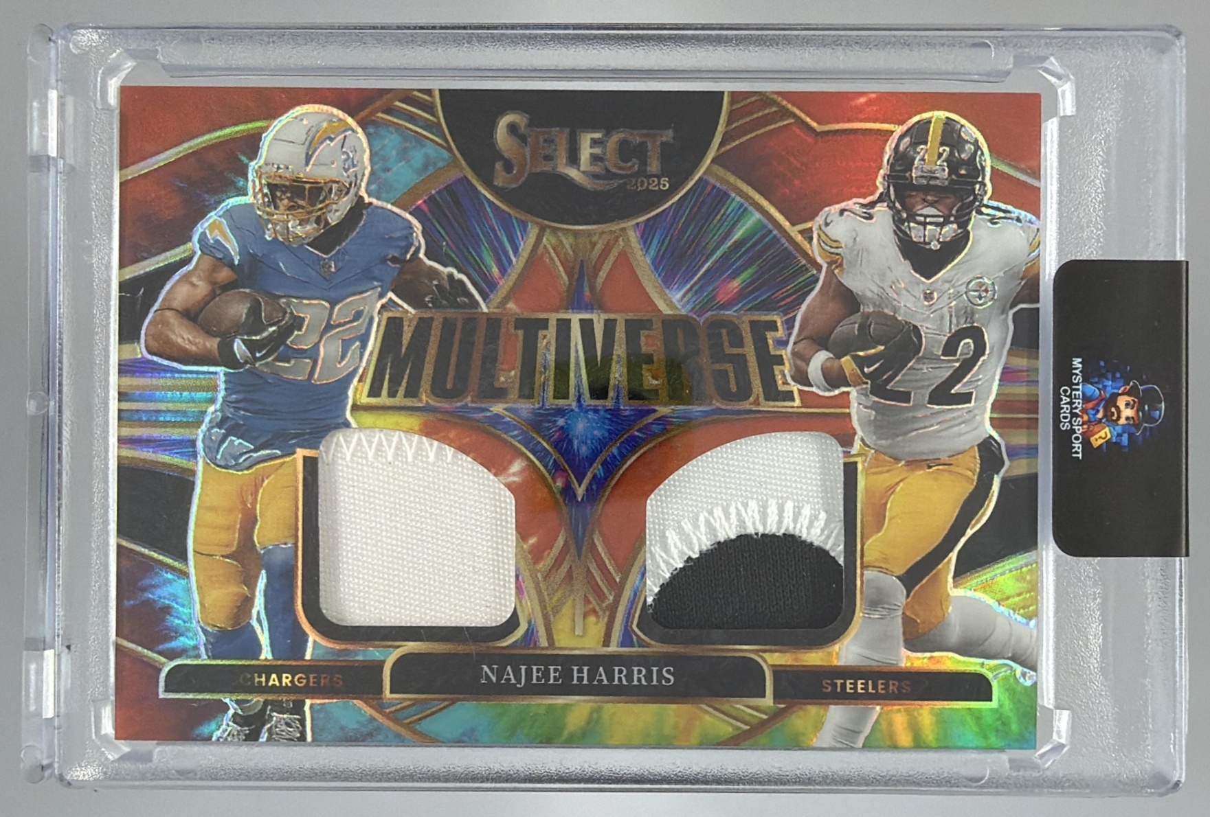 Card image for 2024 Panini Select Najee Harris Concourse Tie-Dye Prizm /25 #85 Steelers