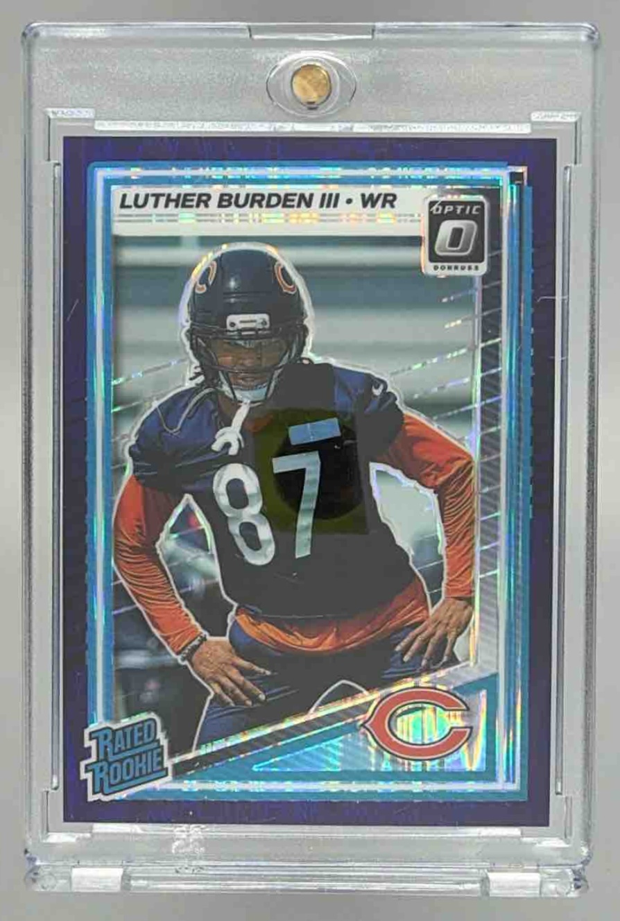 Card image for 2025 Panini Donruss Optic Luther Burden III Rated Rookie #275 Bears