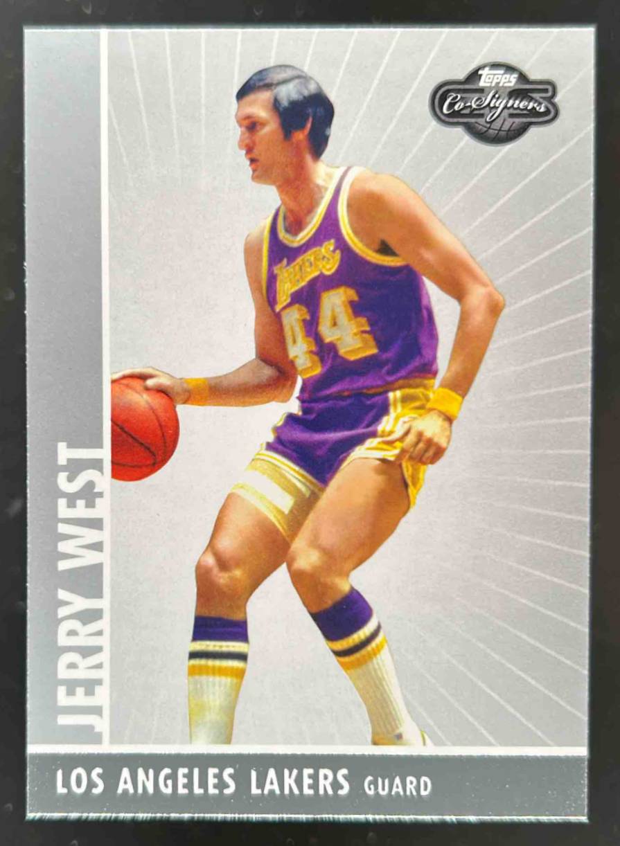 Card image for 2008-09 TOPPS CO-SIGNERS JERRY WEST #97 LOS ANGELES LAKERS