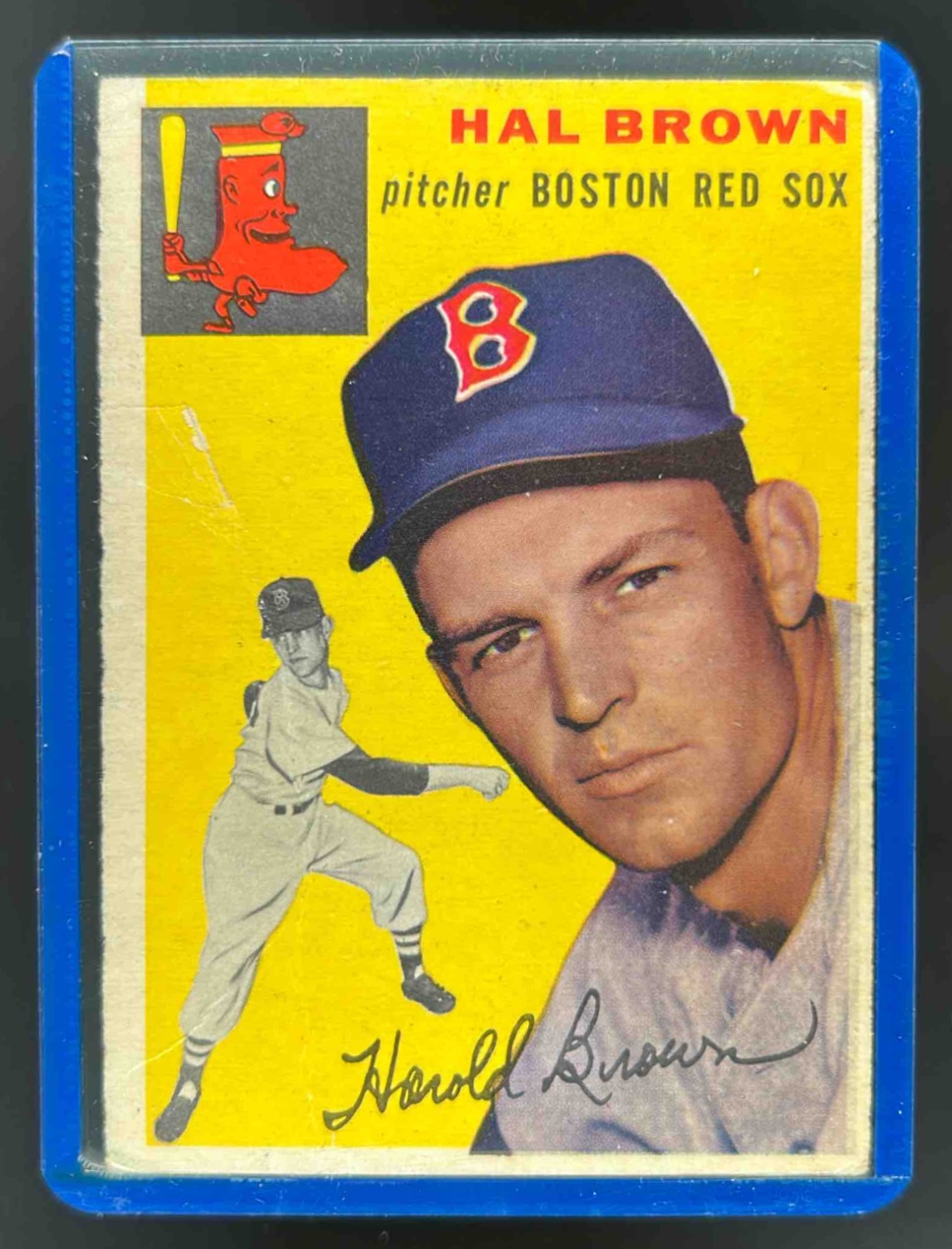 Card image for 1954 TOPPS BASEBALL HAL BROWN #172 BOSTON RED SOX