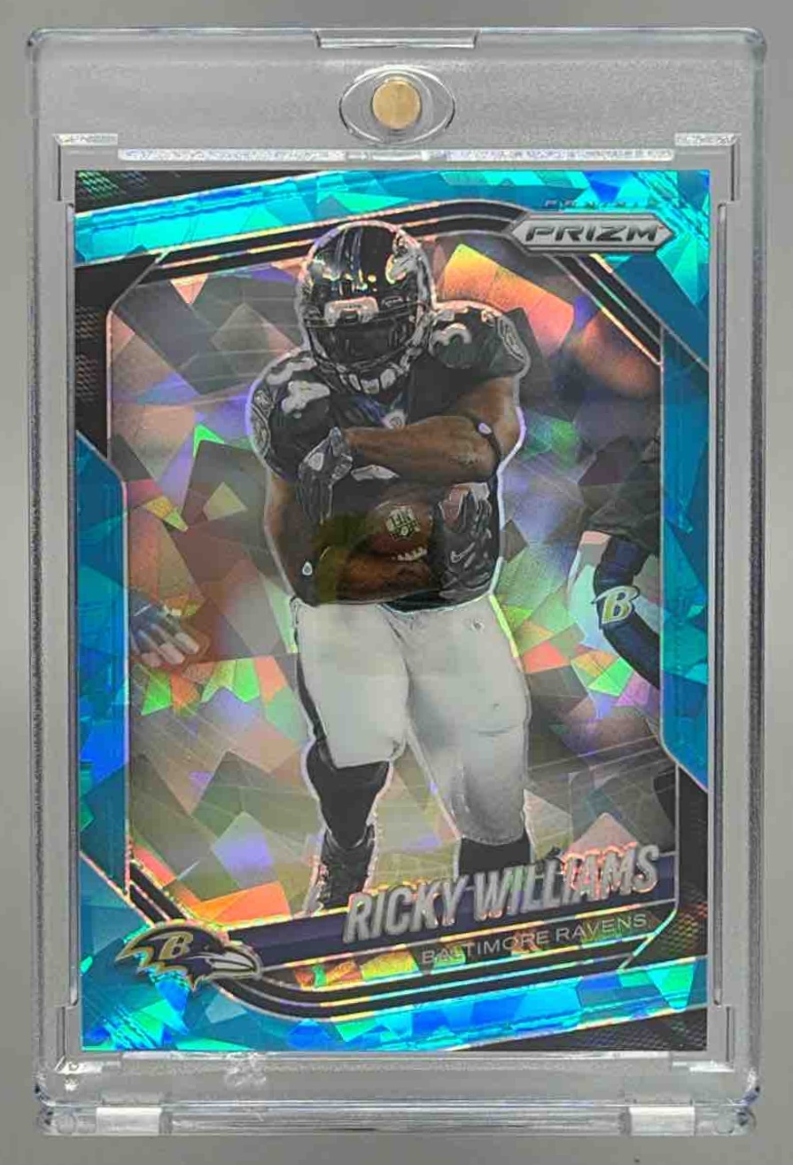 Card image for 2025 Panini Football Prizm Ricky Williams #158 Baltimore Ravens