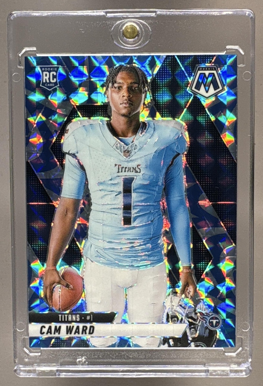2025 PANINI MOSAIC CAM WARD #272 ROOKIE VARIATION REACTIVE BLUE PRIZM RC TITANS
