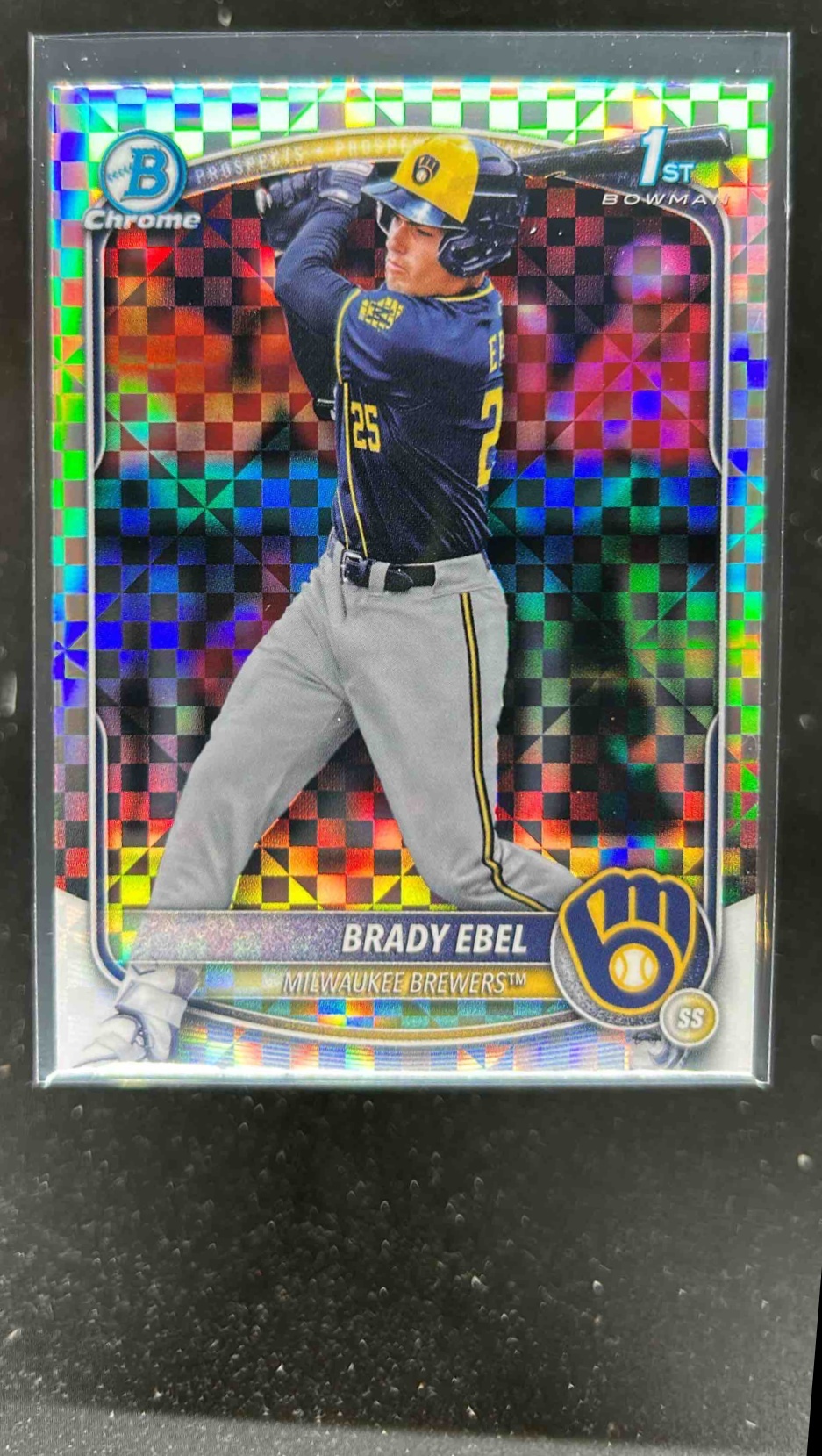 Card image for Brady Ebel 2025 Bowman Draft Chrome X-Fractor
