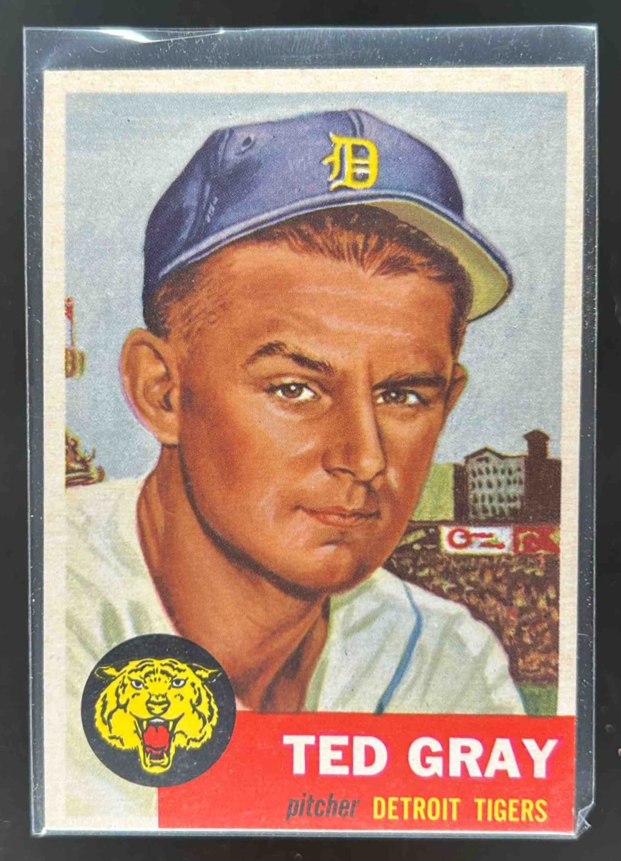 Card image for 1953 TOPPS BASEBALL TED GRAY #52 DETROIT TIGERS