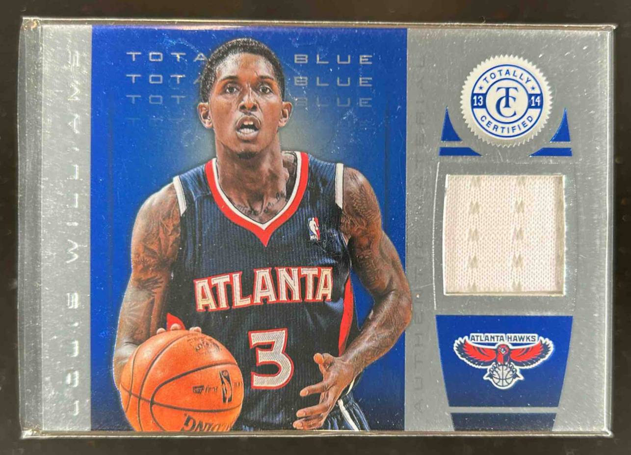 Card image for 2013-14 Panini Totally Certified Louis Williams Materials Blue 39 /49 #8