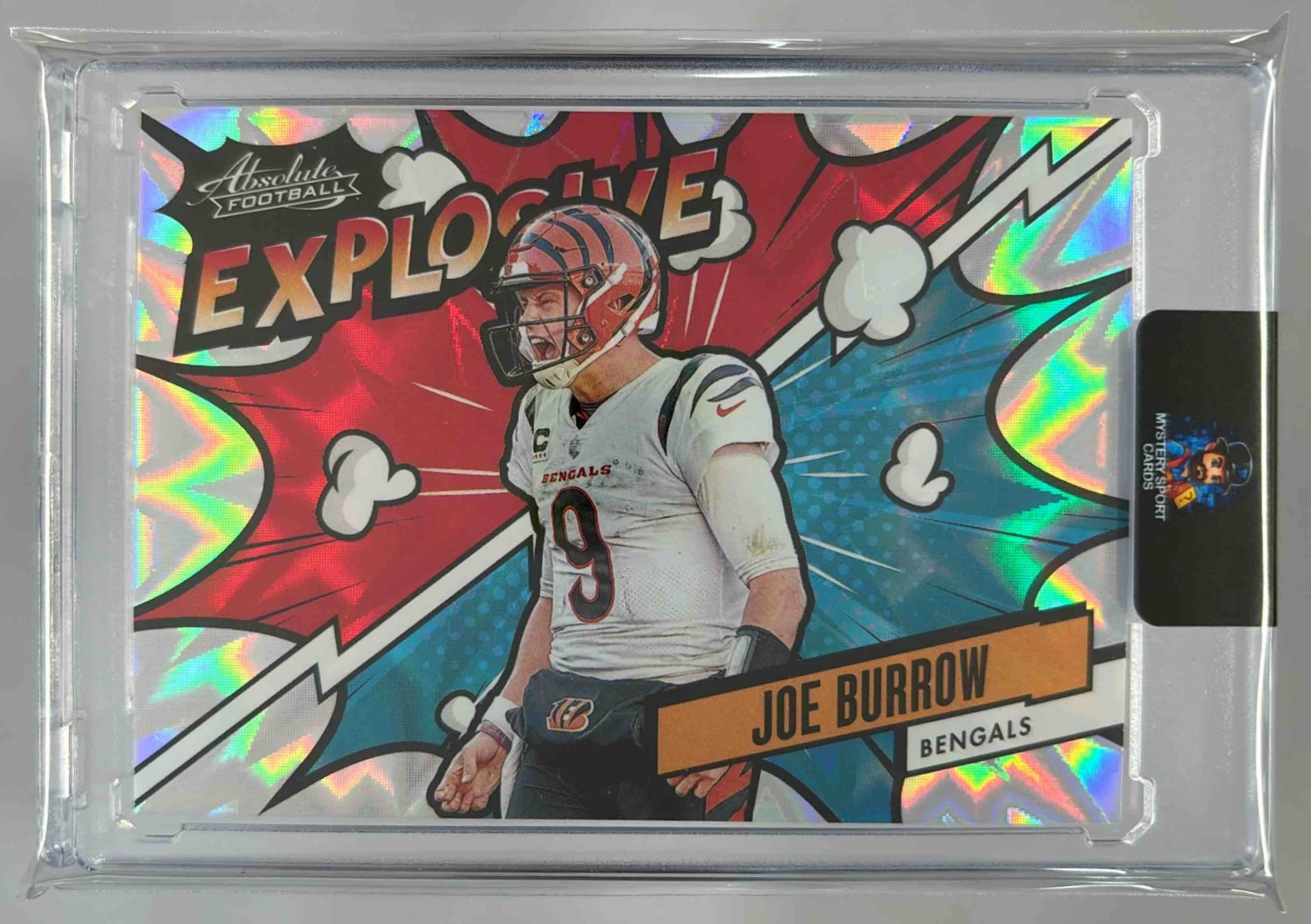 Card image for 2024 Panini Football Absolute Joe Burrow Explosive #EX-JBW Cincinnati Bengals