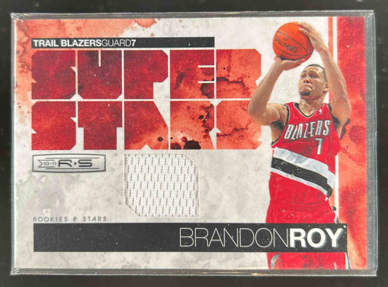 Card image for 2010-11 Panini Rookies & Stars Brandon Roy Superstars Materials 278 /299 #12