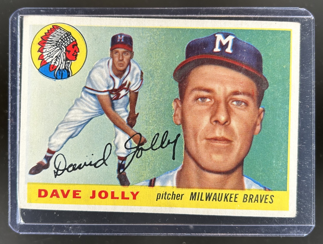 Card image for 1955 TOPPS DAVE JOLLY #35