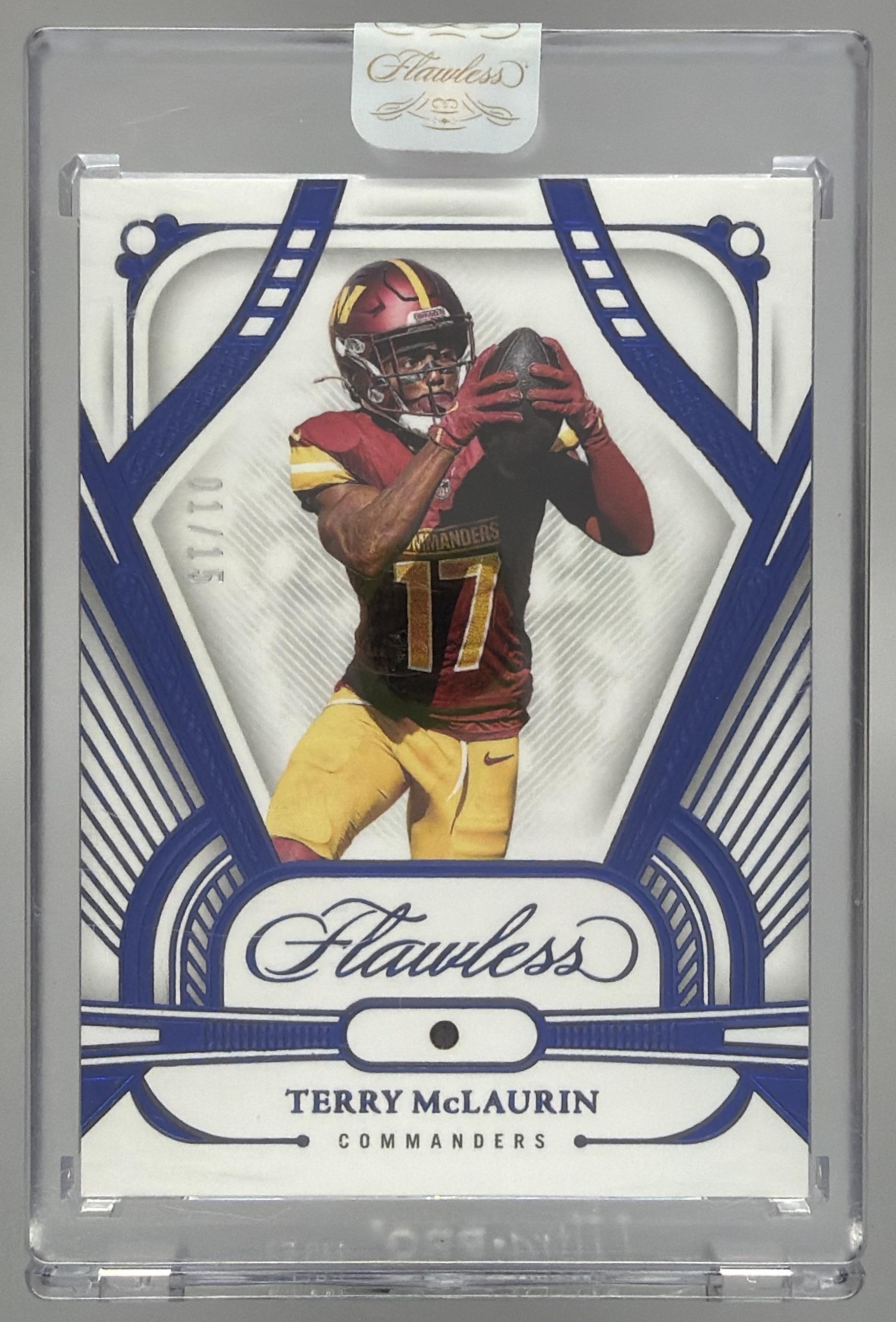 Card image for 2025 Panini Flawless Terry McLaurin Mastercraft /15 #15 Commanders