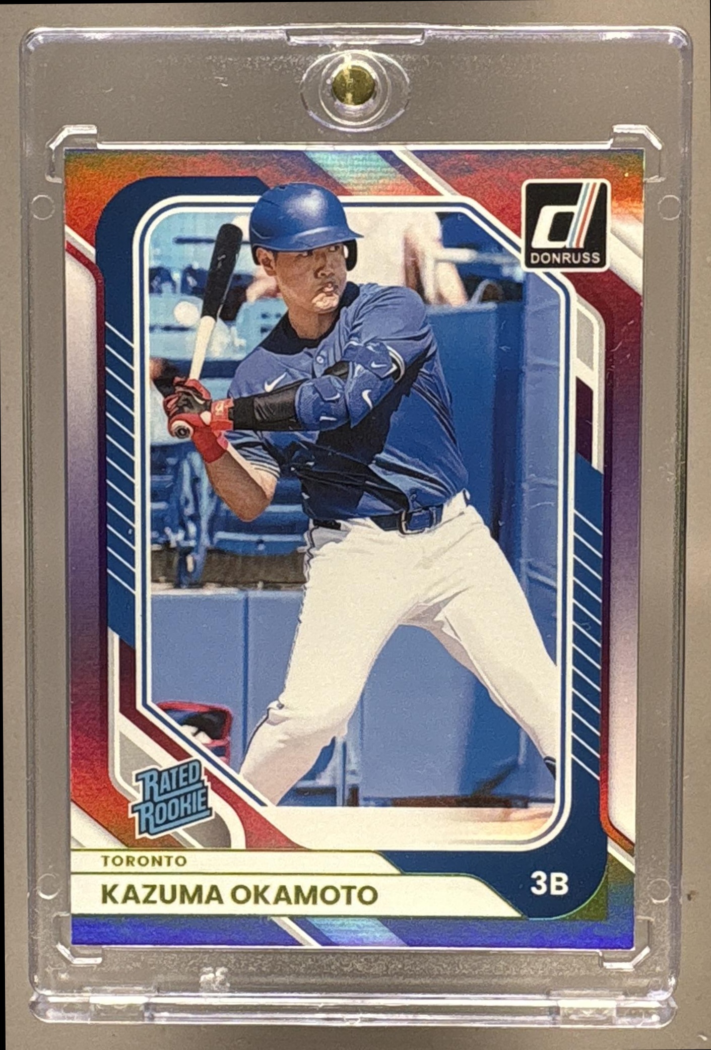 2026 PANINI DONRUSS KAZUMA OKAMOTO #18 OPTIC RED 10/99 BLUE JAYS