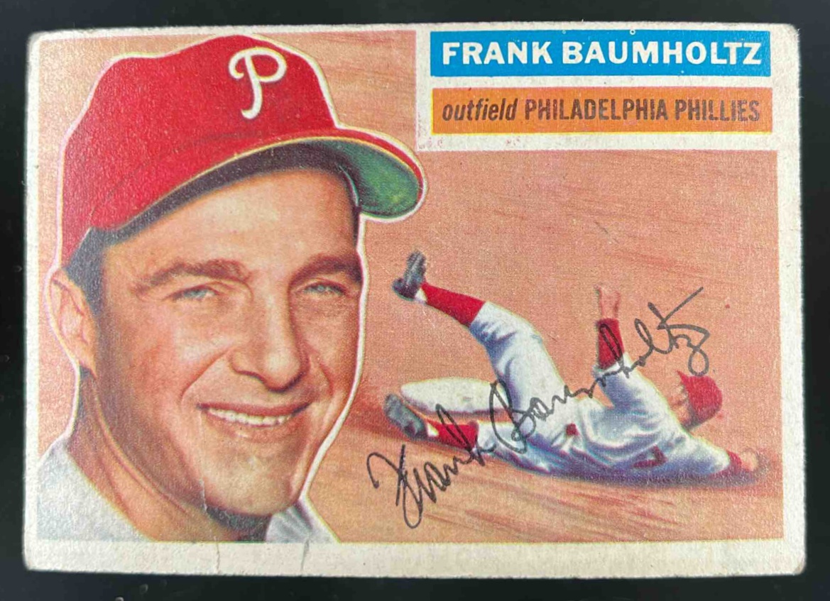 Card image for 1956 TOPPS BASEBALL FRANK BAUMHOLTZ #274 PHILADELPHIA PHILLIES