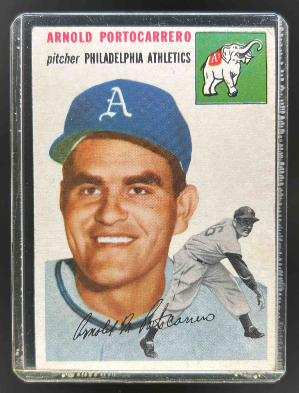 Card image for 1954 TOPPS BASEBALL ARNOLD PORTOCARRERO #214 RC