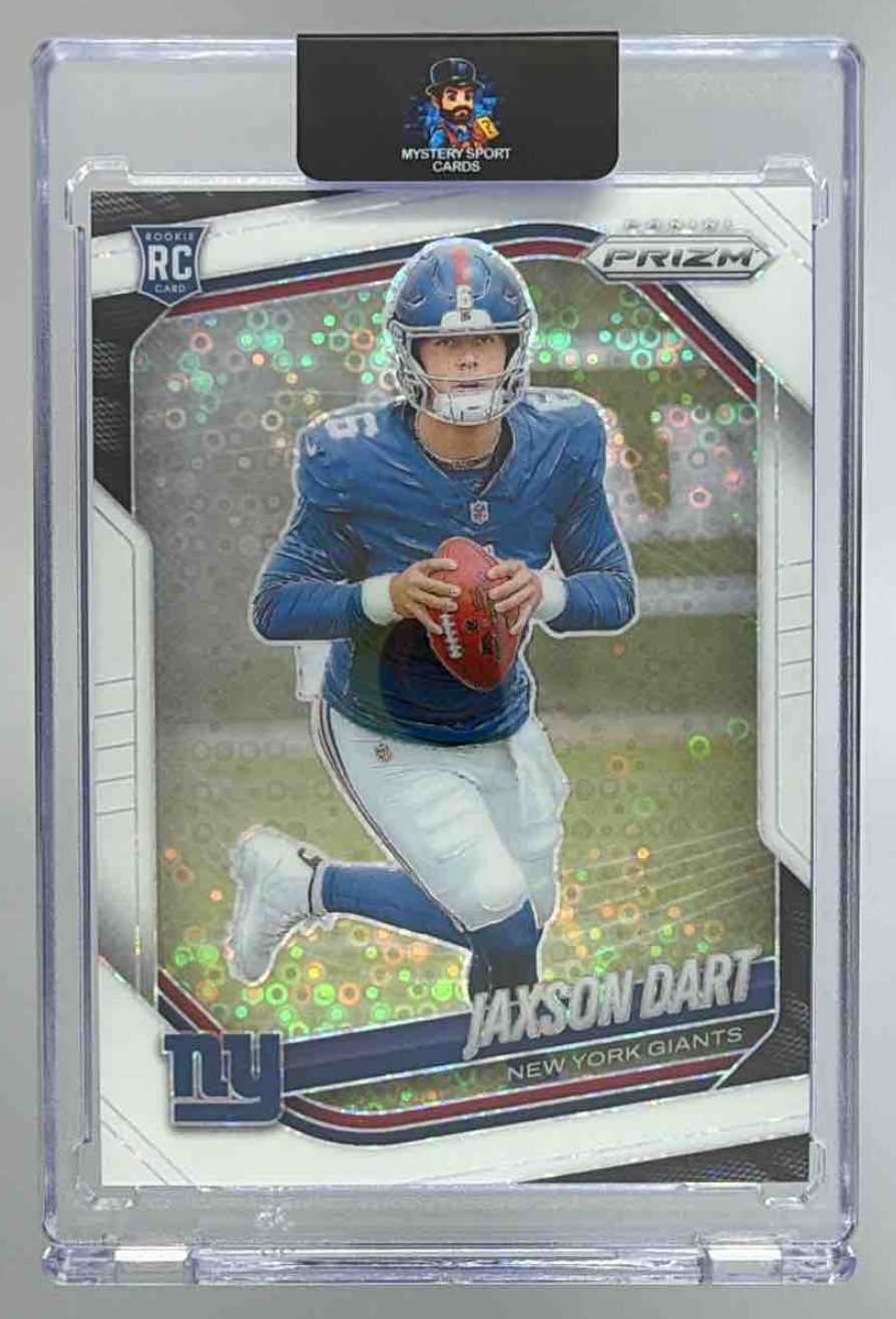 Card image for 2025 Panini Football Prizm Jaxson Dart #332 RC New York Giants