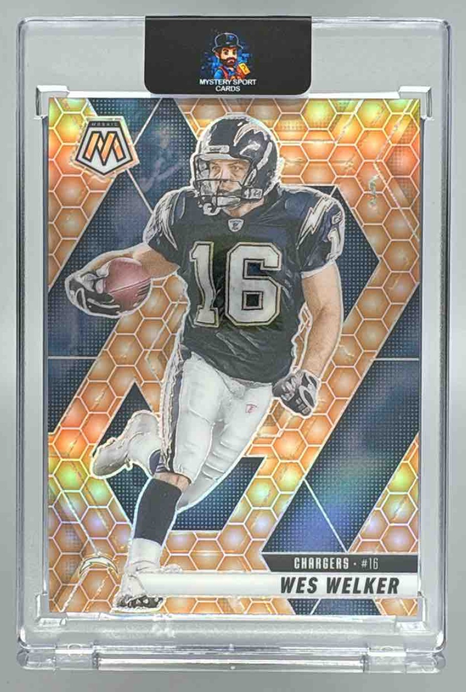 Card image for 2025 Panini Football Mosaic Wes Welker #205 San Diego Chargers