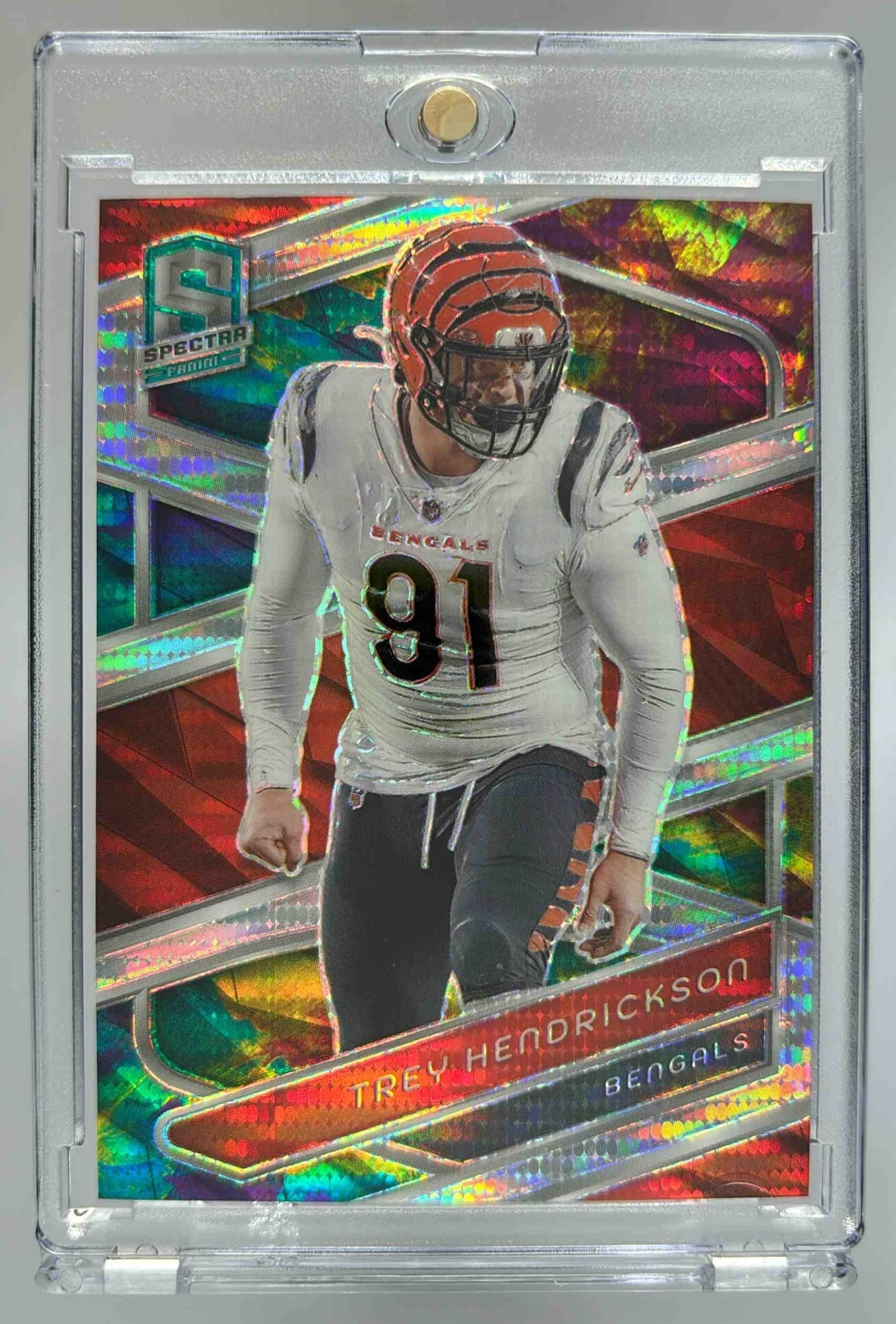 Card image for 2024 Panini Spectra Trey Hendrickson Celestial /99 #27 Bengals
