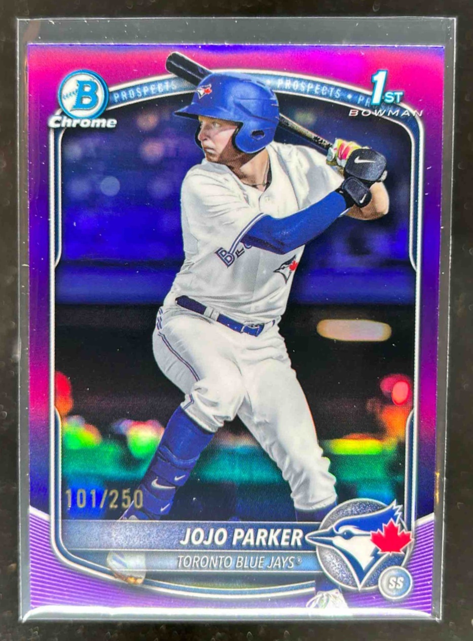 Card image for JoJo Parker 2025 Bowman Draft Chrome Purple Refractor /250