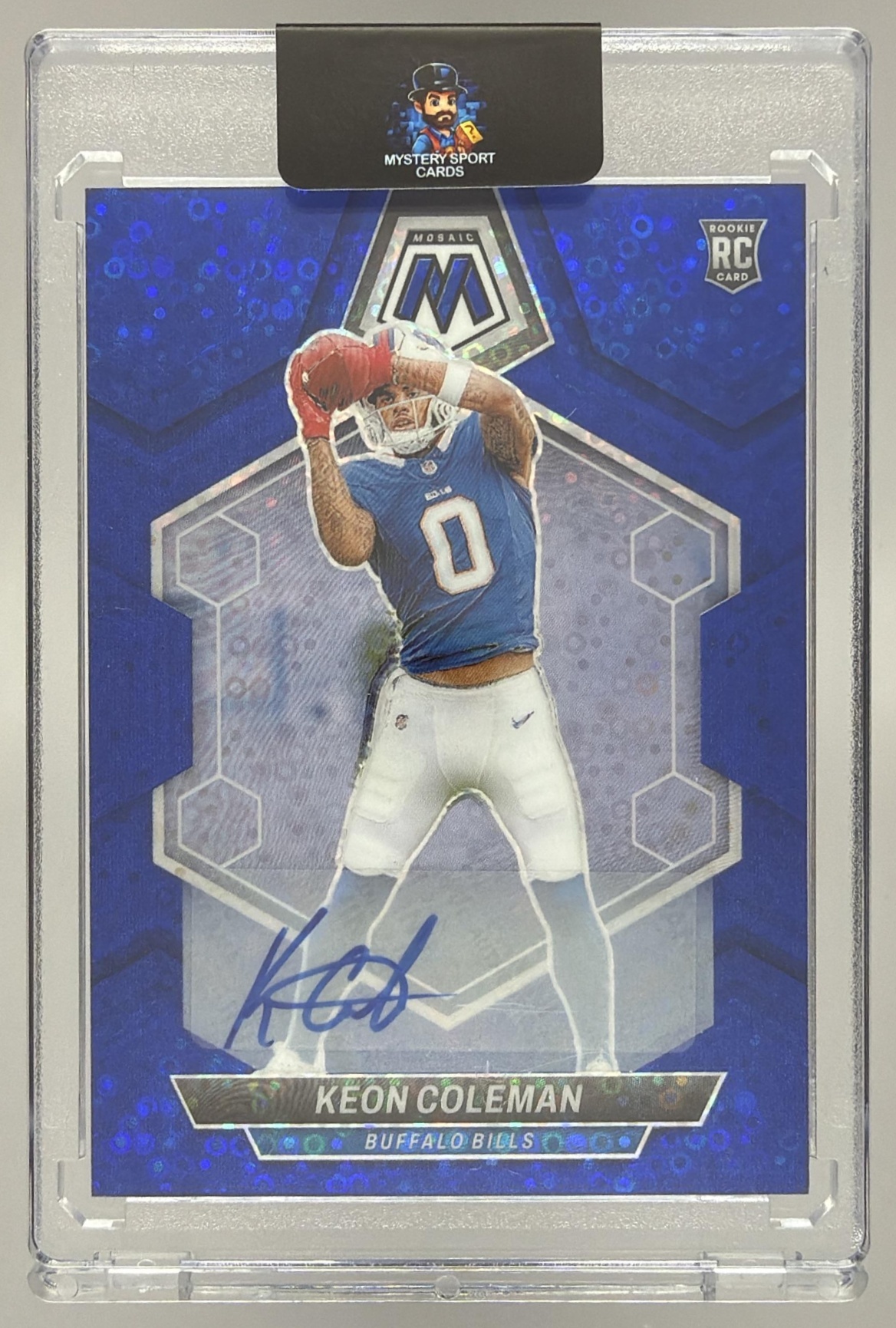 Card image for 2024 Panini Football Mosaic Keon Coleman Rookie Auto #333 RC Buffalo Bills
