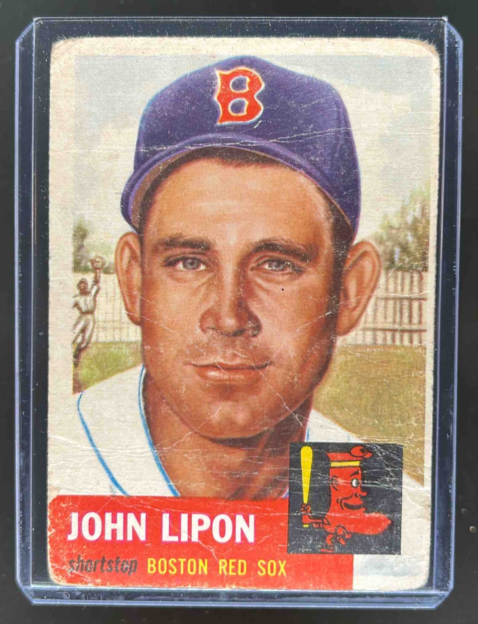 Card image for 1953 TOPPS BASEBALL JOHNNY LIPON #40 BOSTON RED SOX