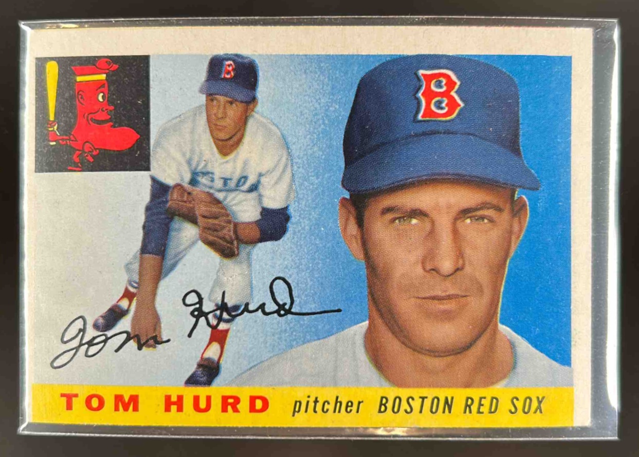 Card image for 1955 TOPPS BASEBALL TOM HURD #116 RC BOSTON RED SOX