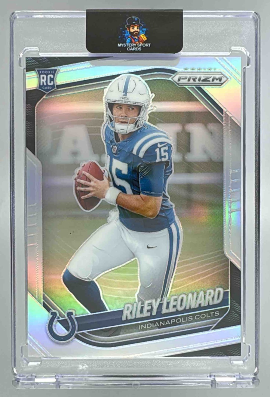 Card image for 2025 Panini Football Prizm Riley Leonard #342 RC Indianapolis Colts