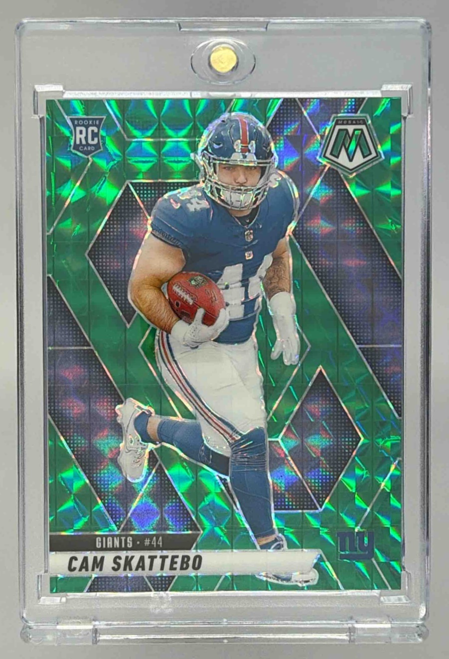 Card image for 2025 Panini Football Mosaic Cam Skattebo Rookies #305 RC New York Giants