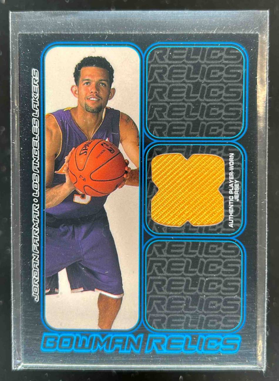 Card image for 2006-07 BOWMAN JORDAN FARMAR RELICS #BR-JF RC ROOKIE LOS ANGELES LAKERS