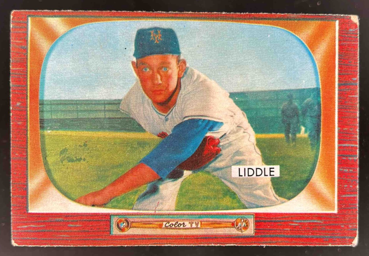 Card image for 1955 BOWMAN BASEBALL DON LIDDLE #146 NEW YORK GIANTS