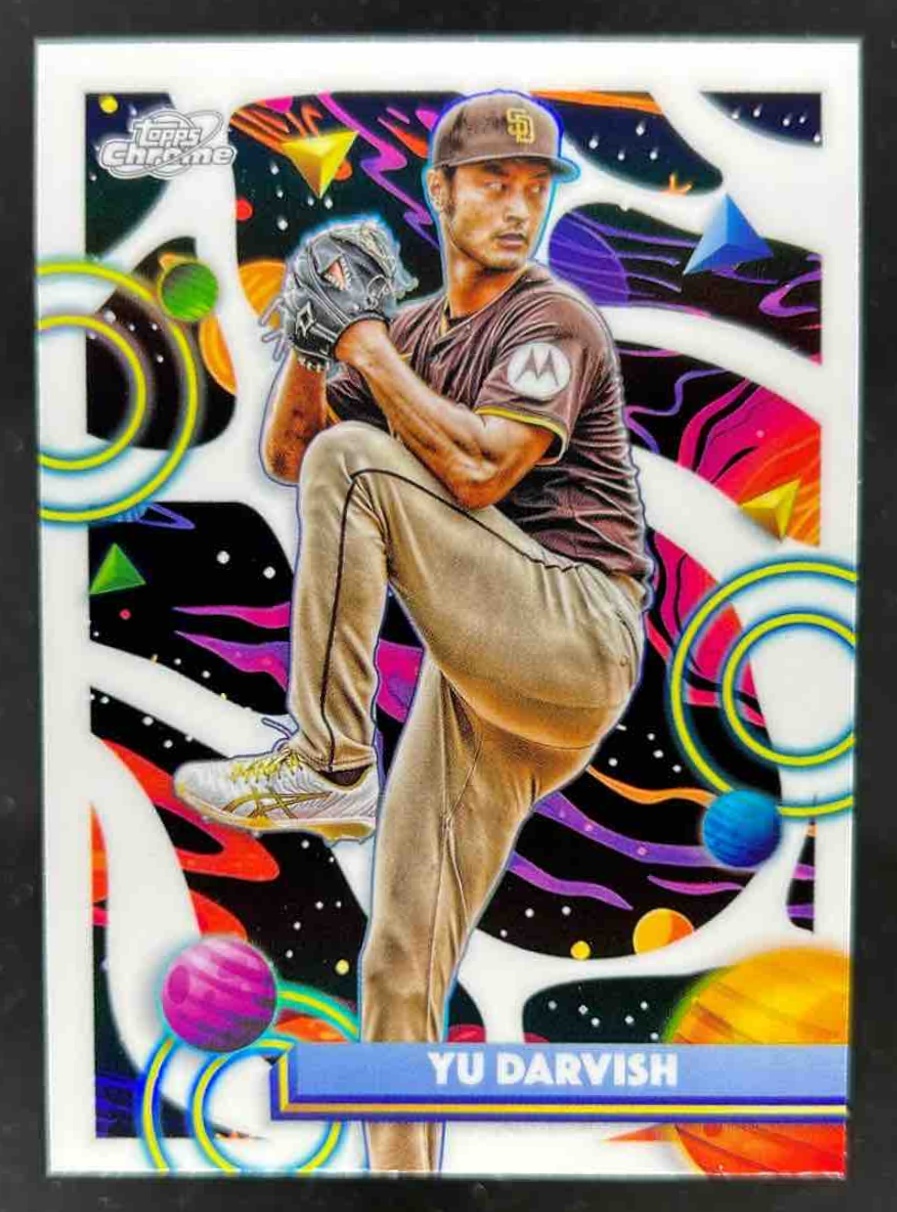 Card image for Yu Darvish 2025 Topps Cosmic Chrome White Hole Refractor