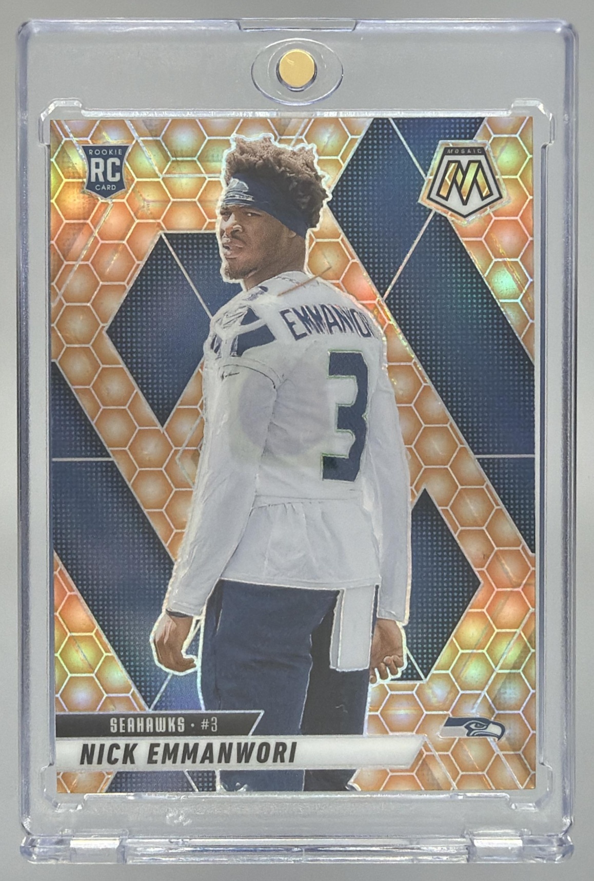 Card image for 2025 Panini Football Prizm Nick Emmanwori Silver #320 RC Seattle Seahawks