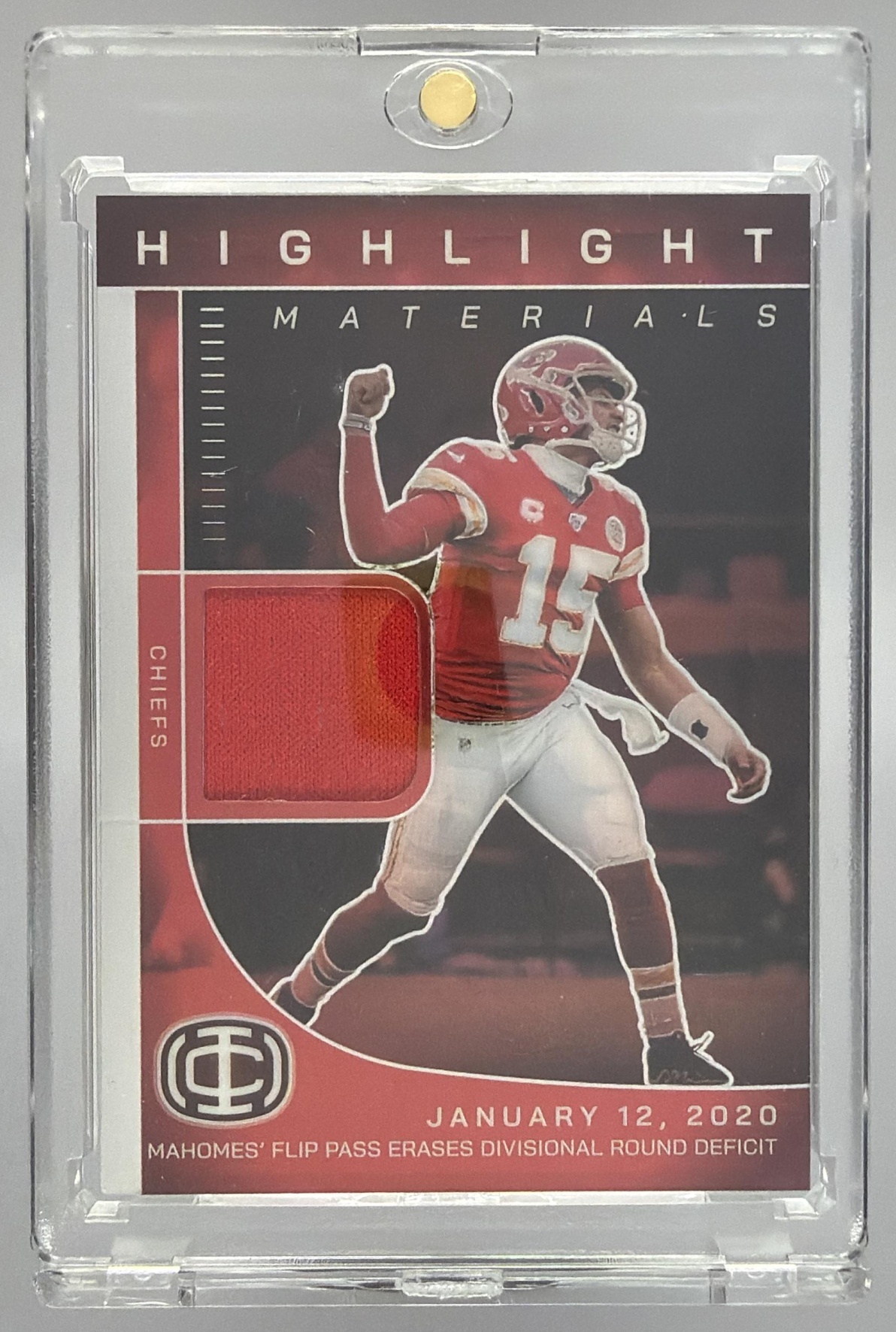 Card image for 2025 Panini Authentically Mahomes Patrick II Highlight Materials #HM-2 MEM Chiefs