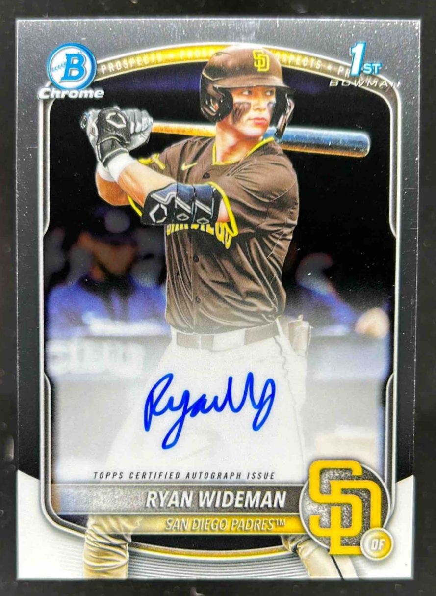 Card image for Ryan Wideman 2025 Bowman Draft Chrome Prospect Auto