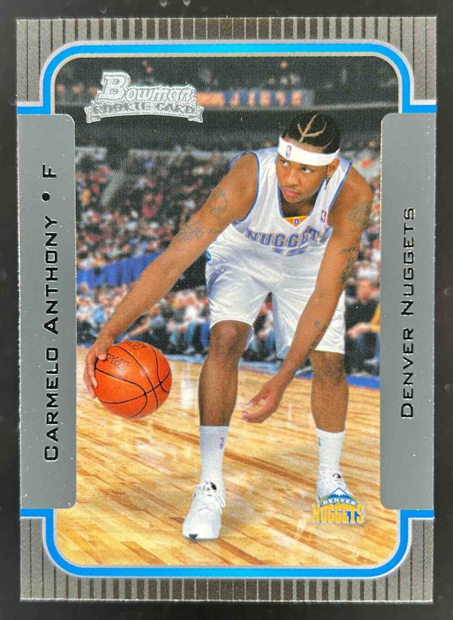 Card image for 2003-04 BOWMAN ROOKIES & STARS CARMELO ANTHONY #140 RC ROOKIE DENVER NUGGETS