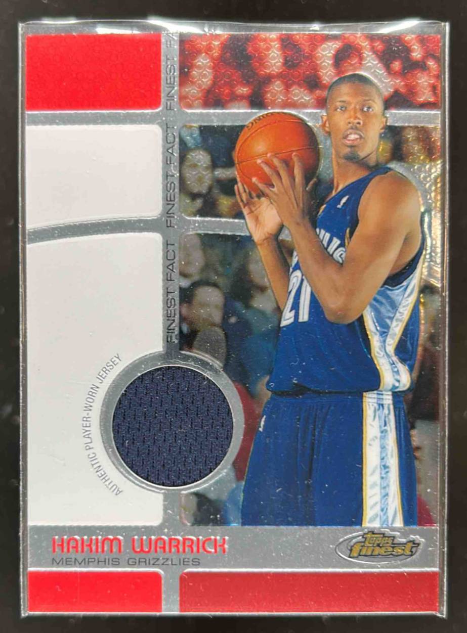 Card image for 2005-06 Topps Finest Hakim Warrick Fact Relics 1002 /1629 #FFR-HW RC Rookie