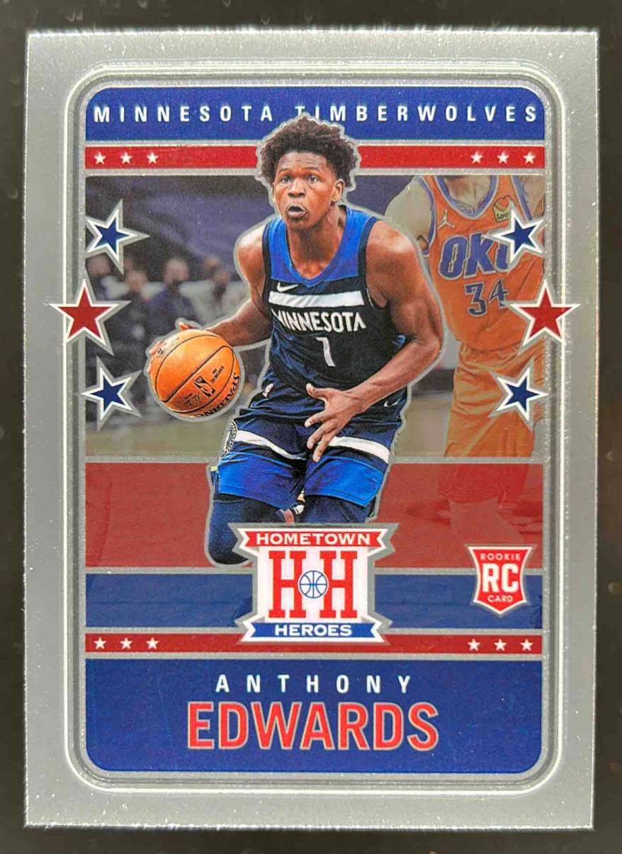 Card image for 2020-21 PANINI CHRONICLES ANTHONY EDWARDS #546 RC ROOKIE MINNESOTA TIMBERWOLVES