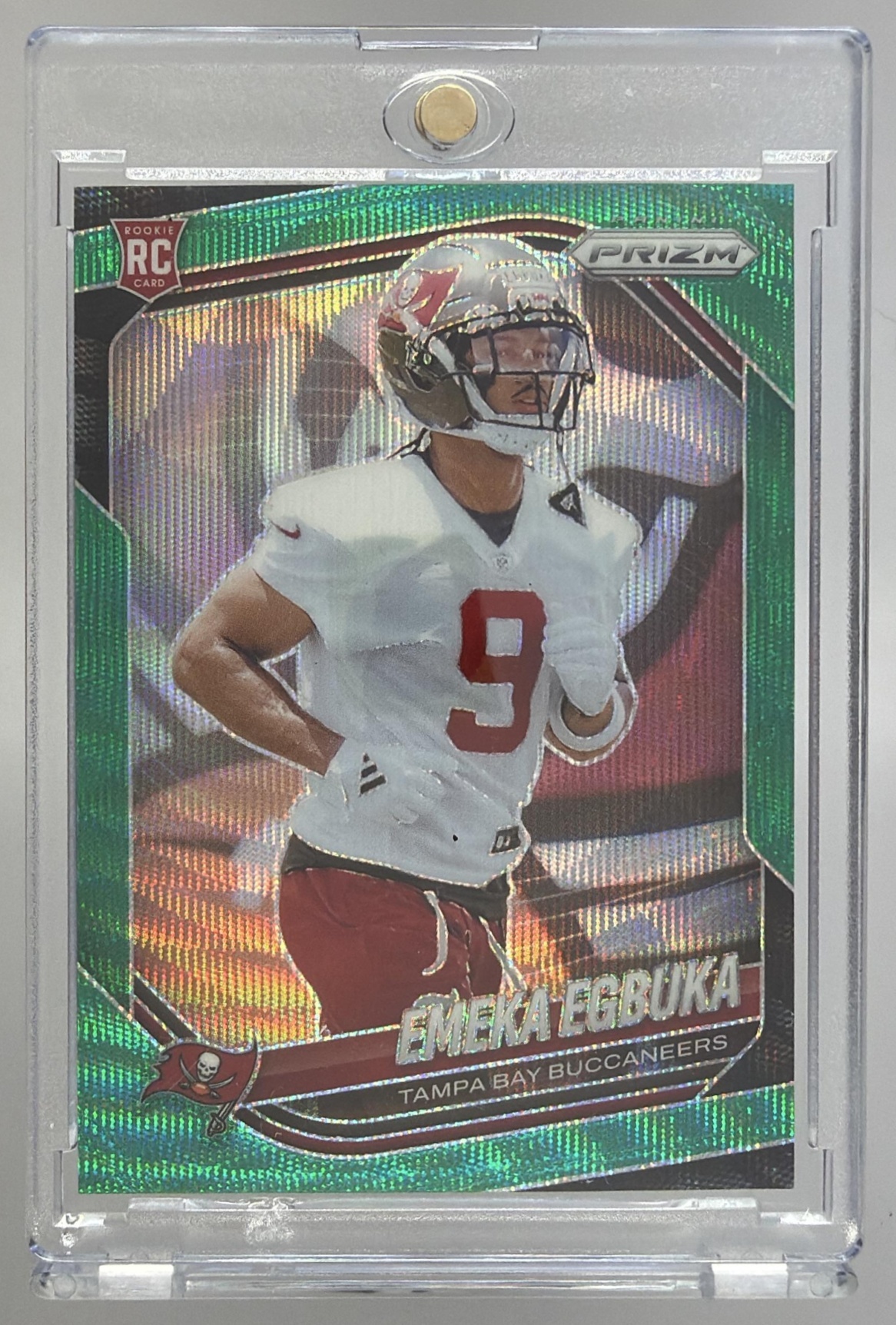 Card image for 2025 Panini Football Prizm Emeka Egbuka #351 RC Tampa Bay Buccaneers