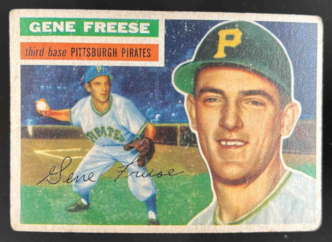 Card image for 1956 TOPPS BASEBALL GENE FREESE #46B PITTSBURGH PIRATES