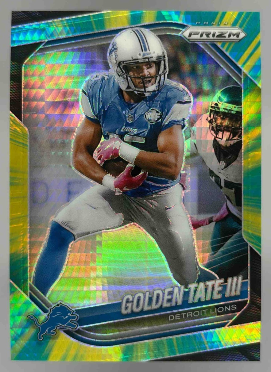 Card image for 2025 Panini Football Prizm Golden Tate III Hyper /200 #139 Detroit Lions