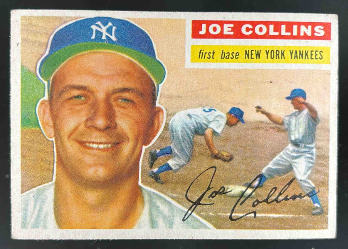 Card image for 1956 TOPPS BASEBALL JOE COLLINS #21B NEW YORK YANKEES