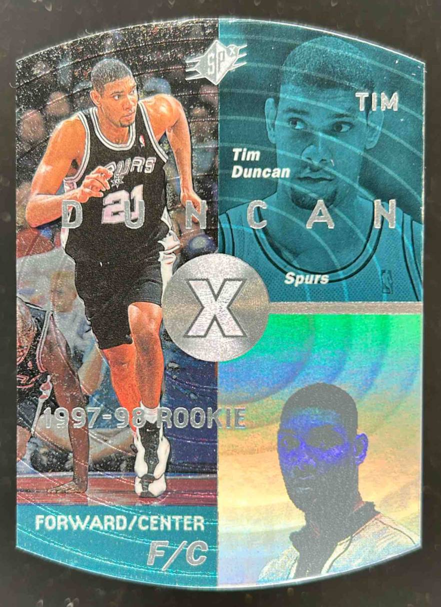 Card image for 1997-98 SPX TIM DUNCAN #37 RC ROOKIE SAN ANTONIO SPURS