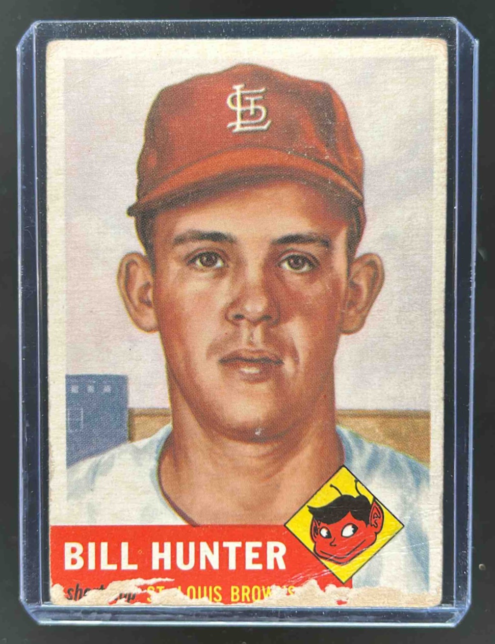 Card image for 1953 TOPPS BASEBALL BILLY HUNTER #166 RC
